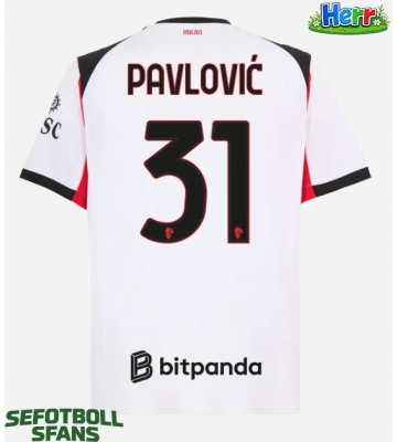 AC Milan Strahinja Pavlovic #31 Bortatröja 2025-26 Kortärmad
